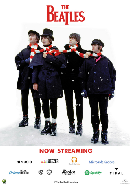 THE BEATLES NOW STREAMING