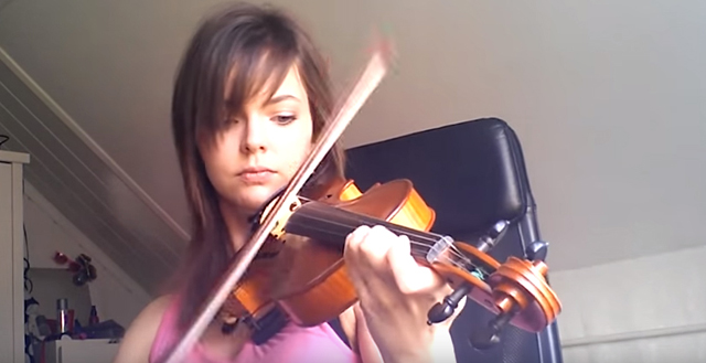 beginner violinist - 2 years progress video