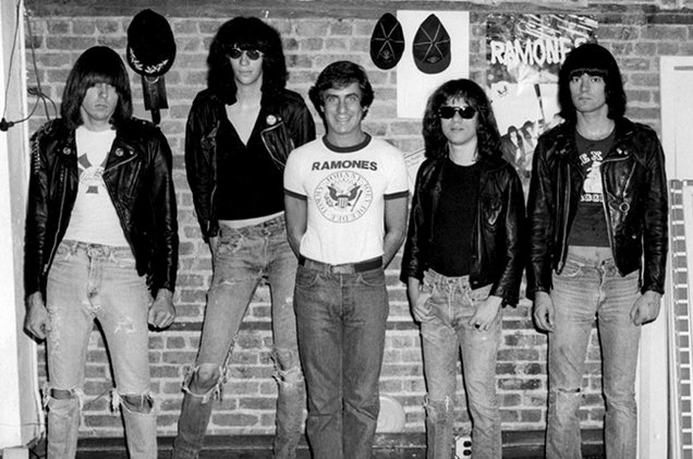 Danny Fields with The Ramones.