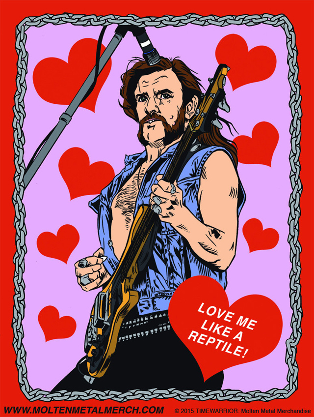 HEAVY METAL HEROES VALENTINE'S DAY CARDS - Lemmy Kilmister