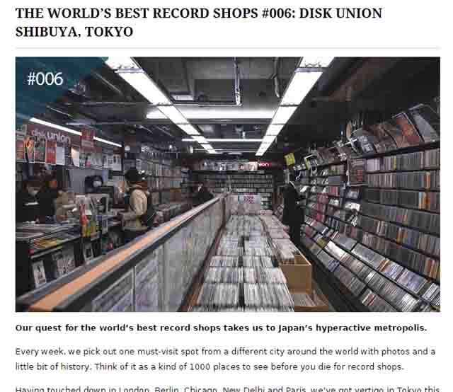 The Vinyl Factory - THE WORLD’S BEST RECORD SHOPS #006: DISK UNION SHIBUYA, TOKYO