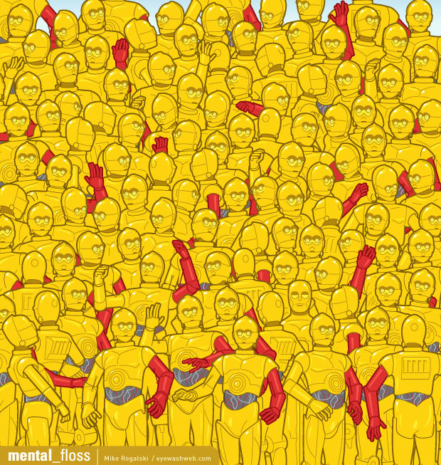 This Is Fun! Find The Hidden Oscar Among C-3PO's