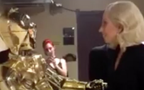 Lady Gaga meets C-3PO
