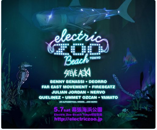 Electric Zoo Beach Tokyo 2016