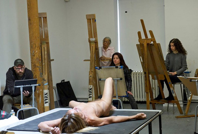 Iggy Pop - drawing class at the New York Academy of Art