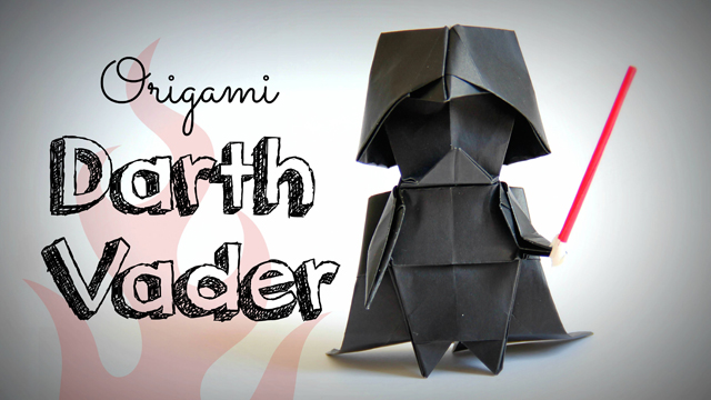 How to make an origami Darth Vader (Star Wars)