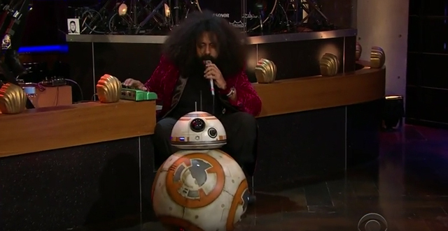 BB-8 Sits In with The Late Late Show Band