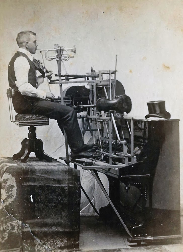One man band, ca. late 1800s