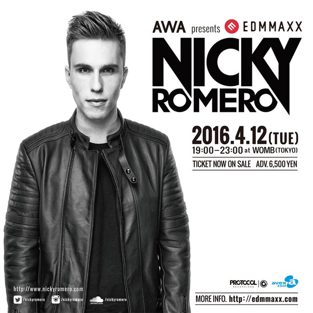 WA presents EDM MAXX: NICKY ROMERO