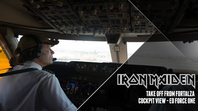 Iron Maiden - Ed Force One take off from Fortaleza