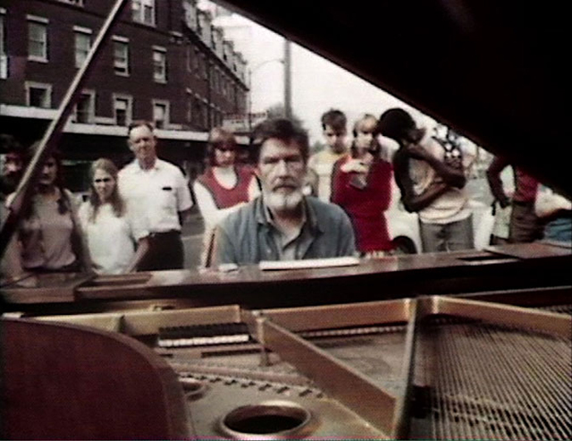 John Cage performs 