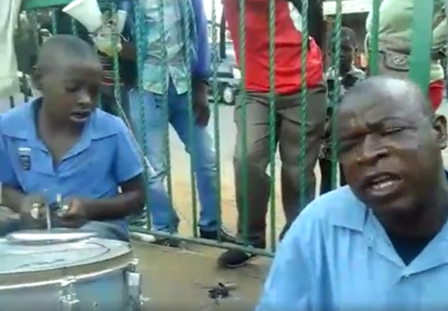 Daniel Gonora and Isaac - blind street singer from Zimbabwe