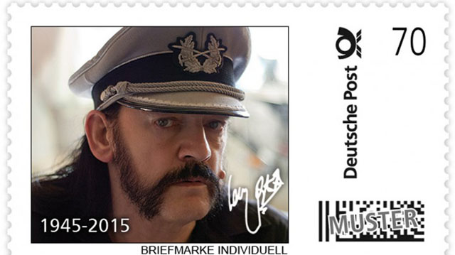Lemmy on a stamp - German Postal Service