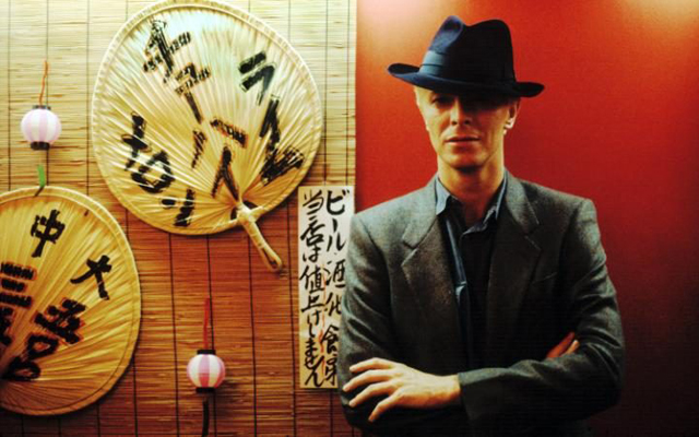 After dinner in Japan, 1983  CREDIT: DENIS O'REGAN - David Bowie: Fame, Fashion, Photography