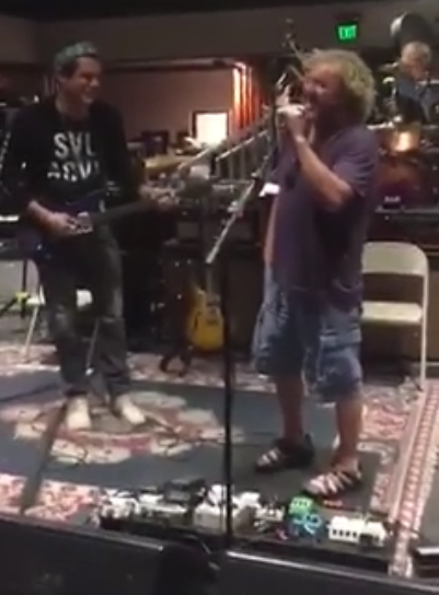 Sammy Hagar visits Dead & Company rehearsal