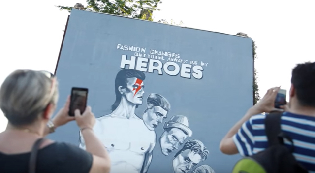 Sarajevo: David Bowie mural