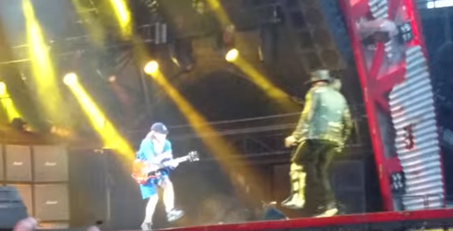 Angus Young & Axl Rose