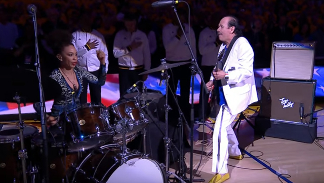 Carlos Santana and Cindy Blackman