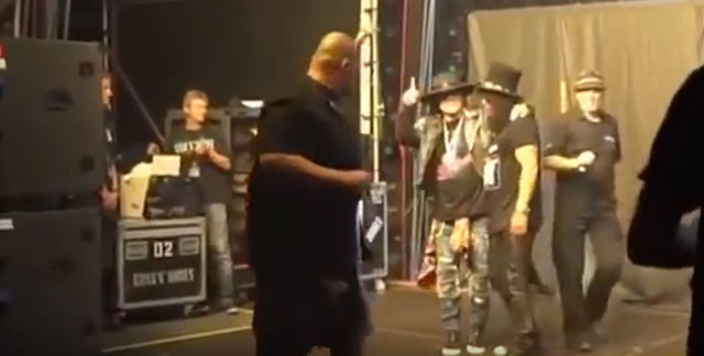 Axl Rose and Slash Hug Backstage After Nashville Reunion Show (July 9, Nissan Stadium)