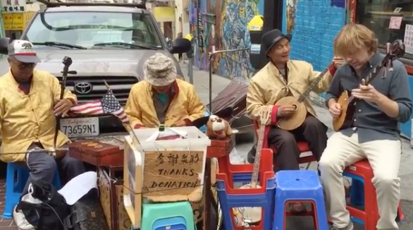 Trey Anastasio Jams With Street Musicians In San Francisco