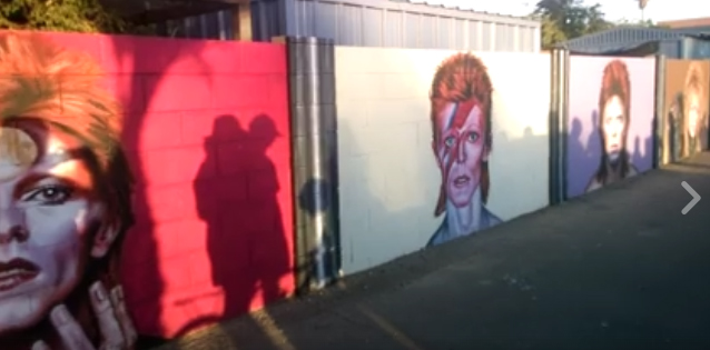 David Bowie - wall painting