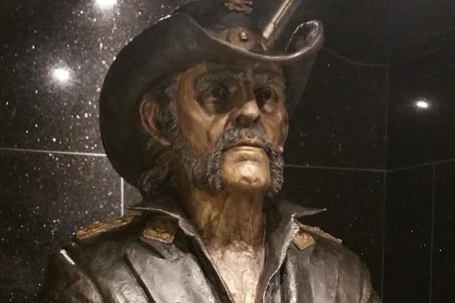 Statue Of Lemmy Kilmister At Rainbow Bar & Grill