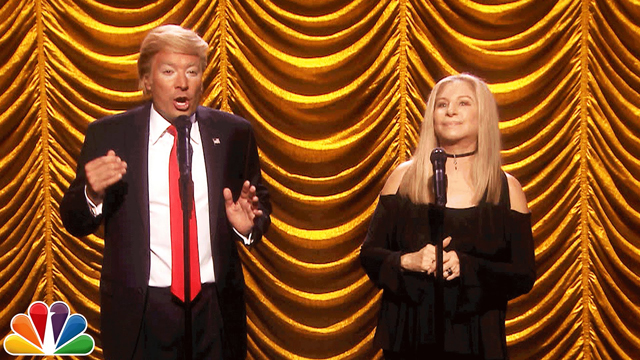 Barbra Streisand Duets with Donald Trump - The Tonight Show Starring Jimmy Fallon