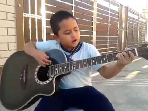 Azry - 7 years old playing Metallica's Nothing Else Matter