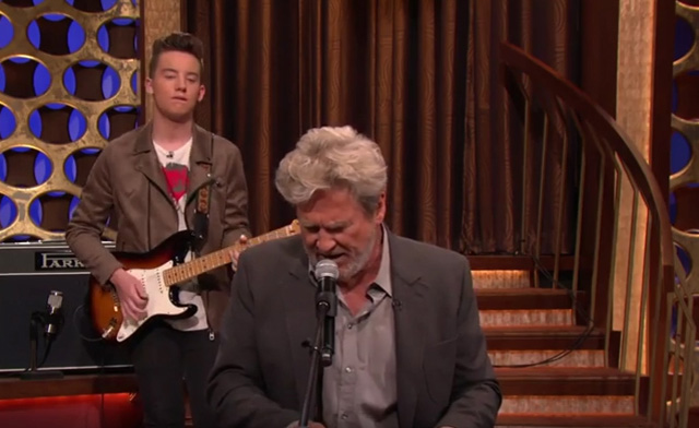 Jeff Bridges with Quinn Sullivan