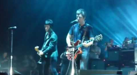 Noel Gallagher with Johnny Marr