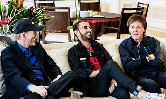 Paul McCartney, Ringo Starr & Ron Howard