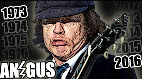 ANGUS YOUNG's Live Face Change! - Angel Nene