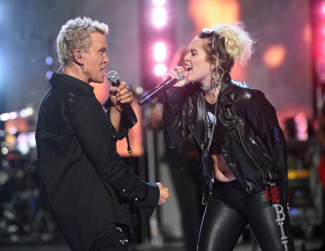 Billy Idol and Miley Cyrus