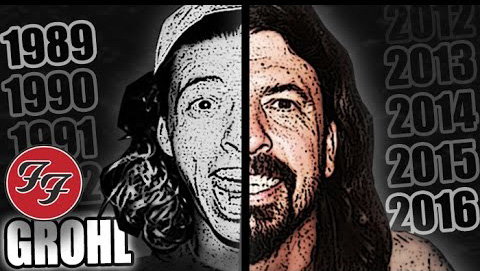 DAVE GROHL's Face Change '89-'16 - Angel Nene