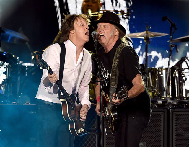 Paul McCartney and Neil Young