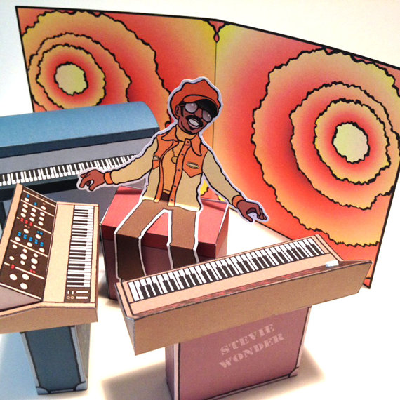 Stevie Wonder Diorama Card Toy
