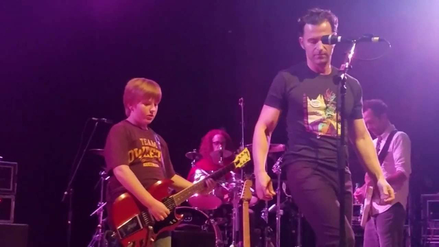Evan Weant on Stage With Dweezil Zappa