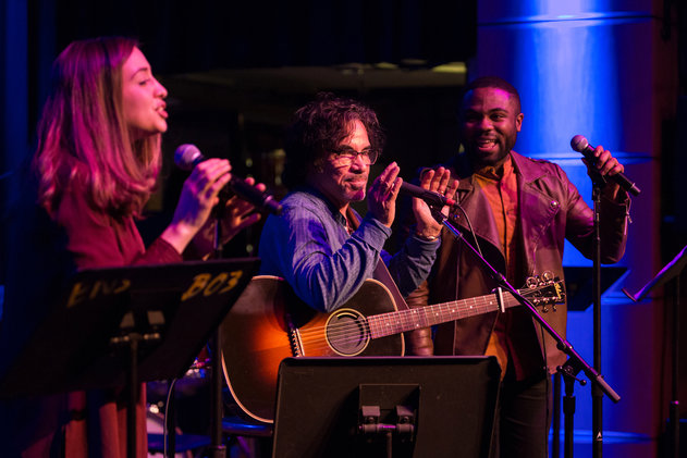 John Oates performs with Berklee students