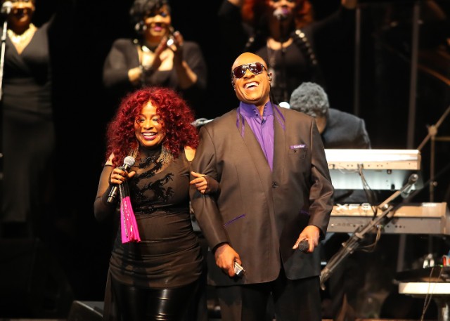 Stevie Wonder and Chaka Khan