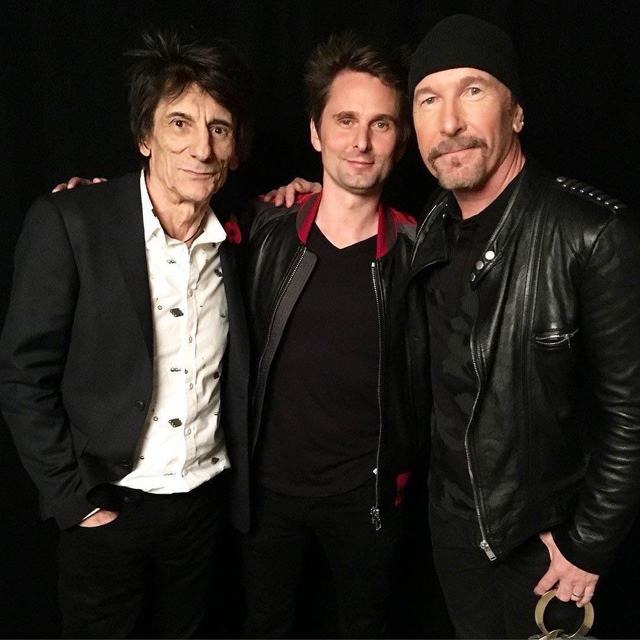 Ronnie Wood, Matthew Bellamy, The Edge