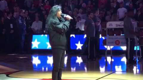 Anthrax Joey Belladonna Sings The National Anthem Chicago Bulls Game