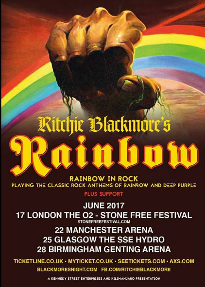 Ritchie Blackmore's Rainbow  UK tour dates 2017