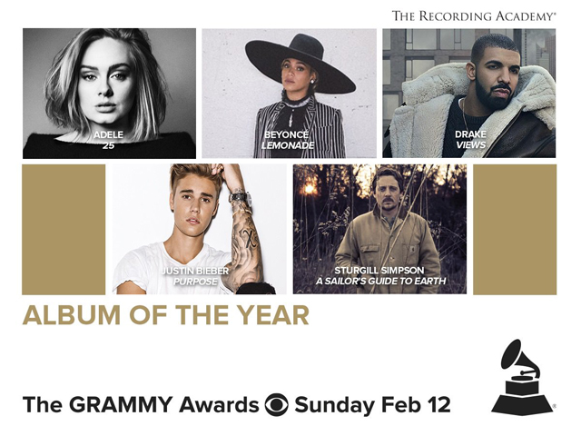 The 59th Grammy Awards - Album Of The Year nominees
