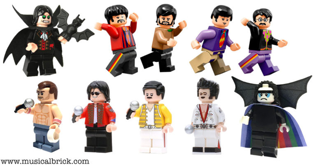 Musical Brick - 12 LEGO ROCK AND POP MINIFIGURES