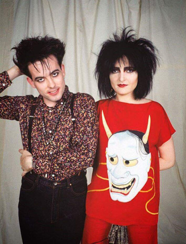 Robert Smith and Siouxsie Sioux - Photo by Tom Sheehan