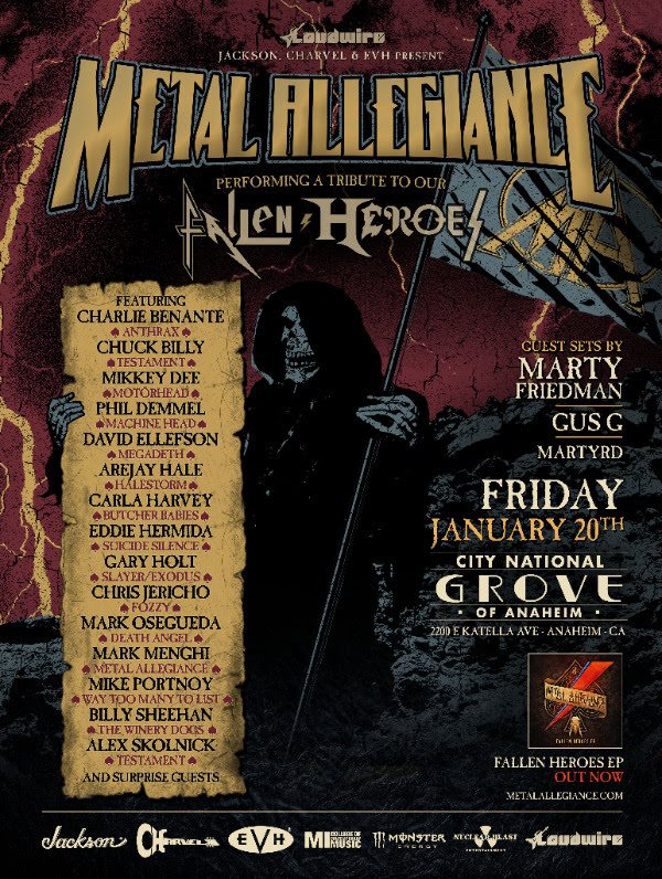 Metal Allegiance  at the City National Grove of Anaheim on January 20th