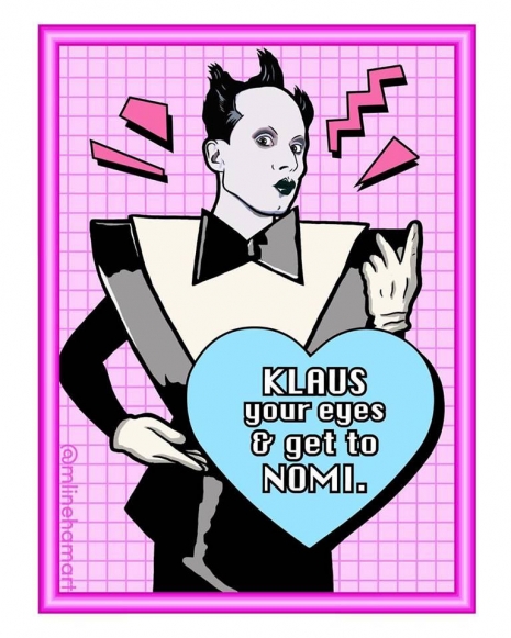 Klaus Nomi - New Wave Valentine's Day Card Pack - Matthew Lineham
