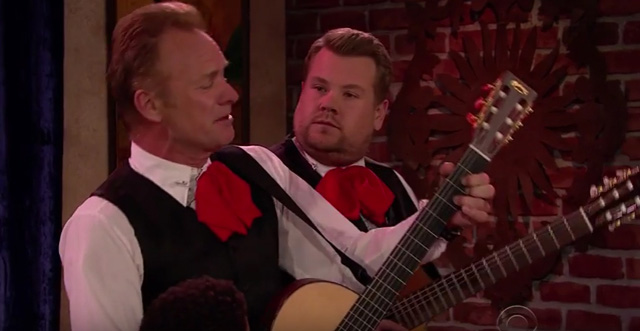 Battle of the Singing Waiters w/ Sting - The Late Late Show with James Corden