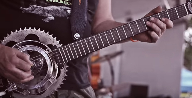 HARLEY GUITAR - guitar made from Harley Motorcycle parts
