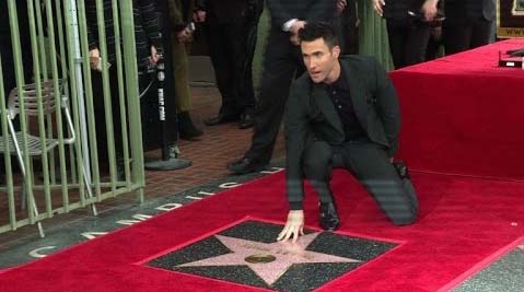 Adam Levine -  Hollywood Walk of Fame